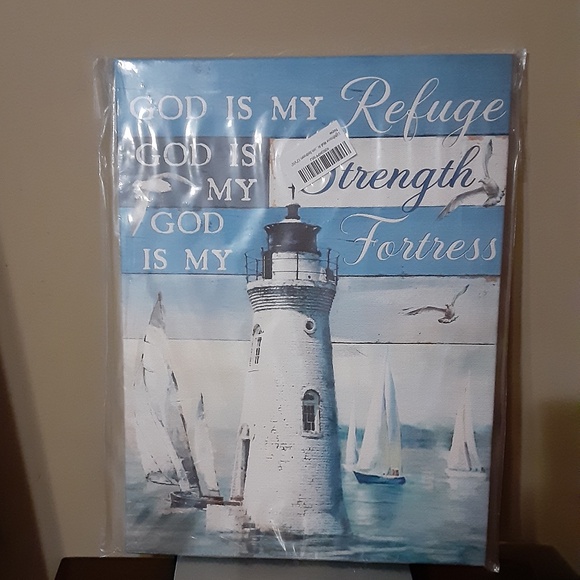 God Is My Refuge.... Canvas Wall Art - Picture 1 of 2